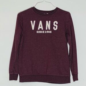 Vans Youth Burgundy Sweatshirt SZ M